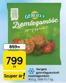 Tesco Gergely gyorsfagyasztott zsemlegombóc ajánlat