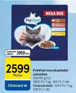 Tesco PreVital macskaeledel szószban ajánlat