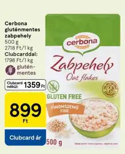 Tesco Cerbona gluténmentes zabpehely ajánlat