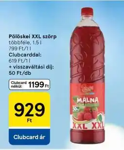 Tesco Pölöskei XXL szörp ajánlat
