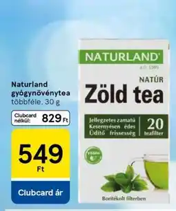Tesco Naturland gyógynövénytea ajánlat