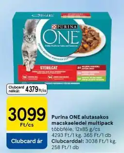 Tesco Purina One alutasakos macskaeledel multipack ajánlat