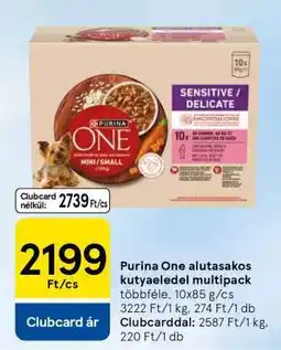Tesco Purina One alutasakos kutyaeledel multipack ajánlat