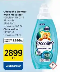 Tesco Coccolino Wonder Wash mosószer ajánlat