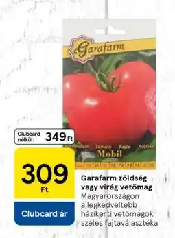 Tesco Garafarm zöldség vagy virág vetőmag ajánlat