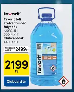 Tesco Favorit téli szélvédőmosó folyadék ajánlat
