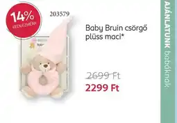 Rossmann Baby Bruin csörgő plüss maci ajánlat