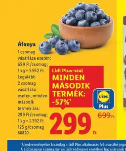Lidl Áfonya ajánlat