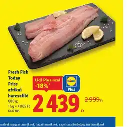 Lidl Fresh Fish Today afrikai harcsafilé ajánlat