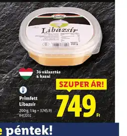 Lidl Primfett Libazsír ajánlat