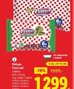 Lidl Pöttyös Túr rudi ajánlat