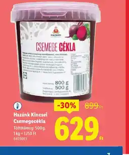 Lidl Hazánk Kincsei Csemegecékla ajánlat