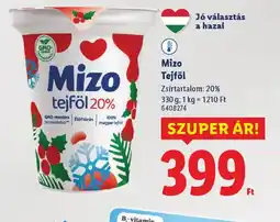 Lidl Mizo Tejföl ajánlat