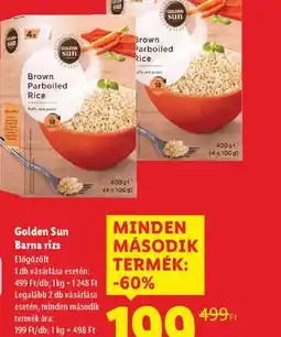 Lidl Golden Sun Barna rizs ajánlat