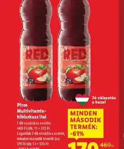 Lidl Piros Multivitamin-hibiszkusz ital ajánlat