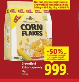 Lidl Crownfield Kukoricapehely ajánlat