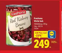 Lidl Freshona Vörös bab ajánlat