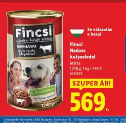 Lidl Fincsi Nedves kutyaeledel ajánlat
