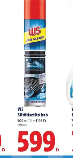 Lidl W5 Sütőtisztít hab ajánlat