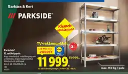 Lidl PARKSIDE XL műhelypolc ajánlat