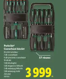 Lidl PARKSIDE Csavarhúz készlet ajánlat