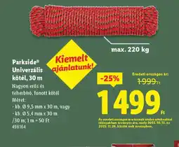 Lidl Parkside Univerzális kötél ajánlat