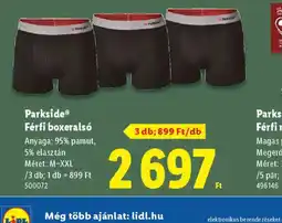 Lidl Parkside Férfi boxerals ajánlat