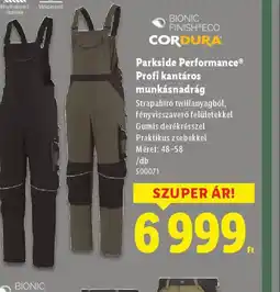 Lidl PARKSIDE PERFORMANCE MUNKÁSNADRÁG ajánlat