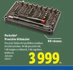Lidl Parkside Precízis bitkészlet ajánlat