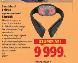 Lidl Sensiplast Shiatsu nyakmasszíroz ajánlat