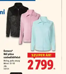 Lidl Esmara Női plüss szabadidőfelső ajánlat