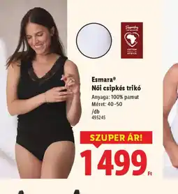 Lidl Esmara Női csipkés trik ajánlat