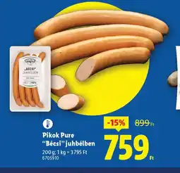 Lidl Pikok Pure Bécsi juhbélben ajánlat