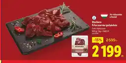 Lidl Húsfarm Friss szarvas gulyáshús ajánlat