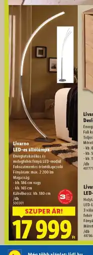 Lidl LIVARNO LED-es álllámpa ajánlat