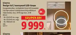 Lidl Livarno Design fali / mennyezeti LED-lámpa ajánlat