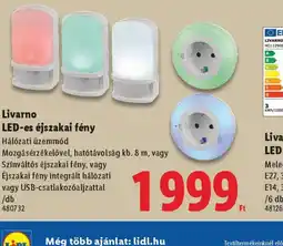 Lidl Livarno LED-es éjszakai fény ajánlat