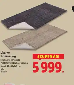 Lidl Livarno Futszőnyeg ajánlat