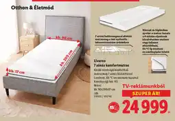 Lidl LIVARNO 7 znás komfortmatrac ajánlat