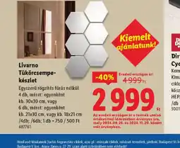 Lidl Livarno Tükörcsempe-készlet ajánlat