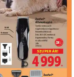 Lidl Zoofari Állatszőrnyír ajánlat