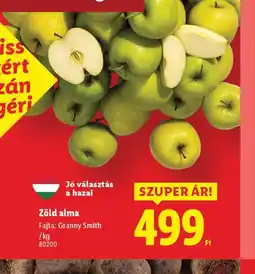 Lidl Zöld alma ajánlat