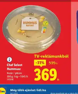 Lidl Chef Select Hummusz ajánlat