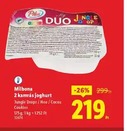 Lidl Milbona 2 kamrás joghurt ajánlat