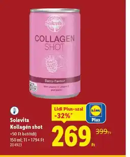 Lidl Solevita Kollagén shot ajánlat