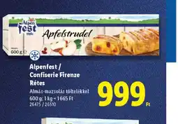 Lidl Alpenfest Rétes ajánlat
