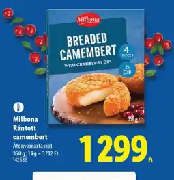 Lidl Milbona Rántott camembert ajánlat