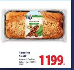 Lidl Alpenfest Kalács ajánlat
