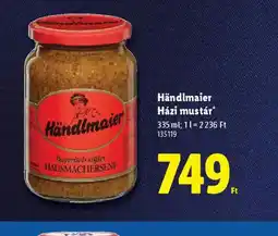 Lidl Händlmaier Házi mustár ajánlat