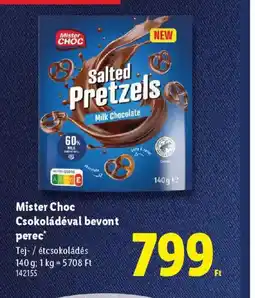 Lidl Mister Choc Csokoládéval bevont perec ajánlat